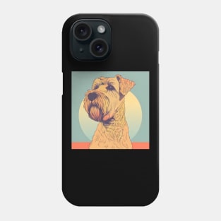 70s Soft-coated Wheaten Terrier Vibes: Pastel Pup Parade Phone Case