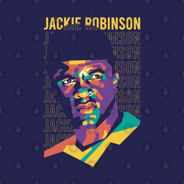 Jackie Robinson on WPAP art 1 by pentaShop