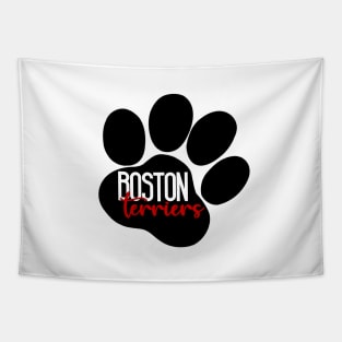 boston terriers paw Tapestry