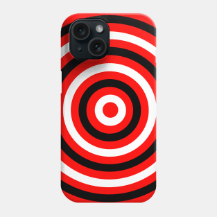 Black and White and Transparent Circles Phone Case