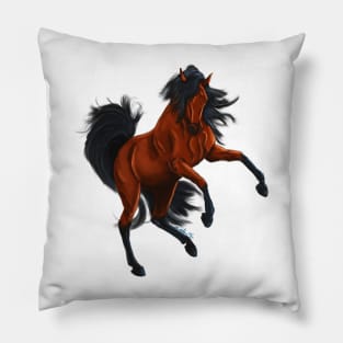 Rearing Majestic Horse Pillow