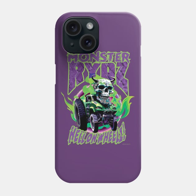 Monster Rydz - Hell on Wheelz! Phone Case by Daily Detour