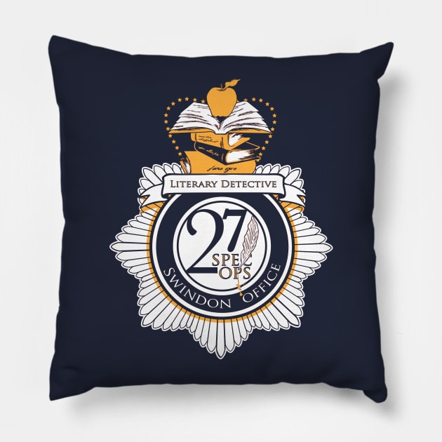 Literary Detective Pillow by oneshoeoff