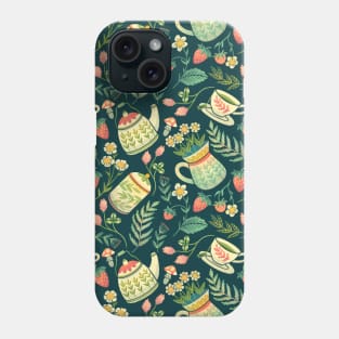 Cottage Tea Time Pattern Phone Case