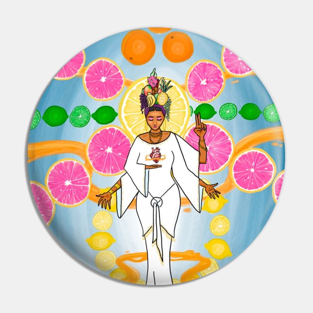 Our Lady of the Tutti Frutti Hat (wall art) Pin by codyvw