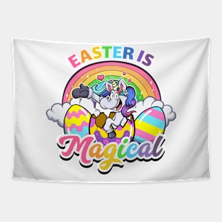 Easter Is Magical Cartoon Tapestry