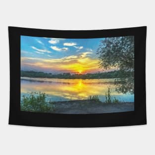 An Impressionist Sunset Tapestry