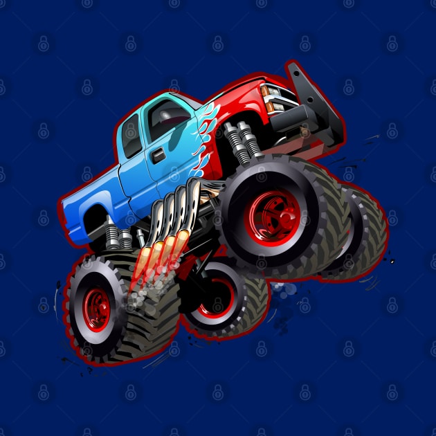 Cartoon monster truck by Mechanik