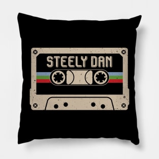 Personalized Steely Name Birthday Vintage Cassette Tape Pillow