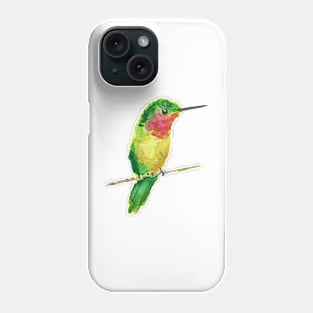 Watercolor Hummingbird Phone Case