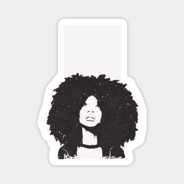 Young Badu Magnet by A1designs