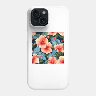 Hibiscus Flowers Pattern 15 Phone Case