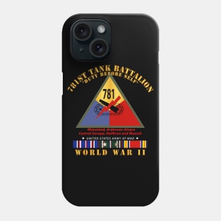 781st Tank Battalion - Duty Before Self  - w SSI WWII  EU SVC X 300 Phone Case