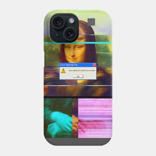 Mona.Lisa_corrupt Phone Case