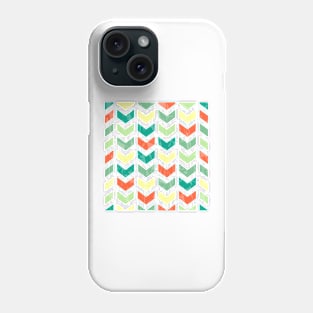 watercolor Chevron pattern Phone Case