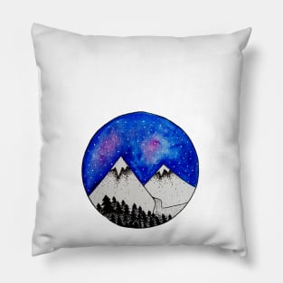 Midnight Circles Pillow