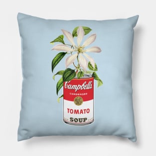 Floral and Campbells Pillow