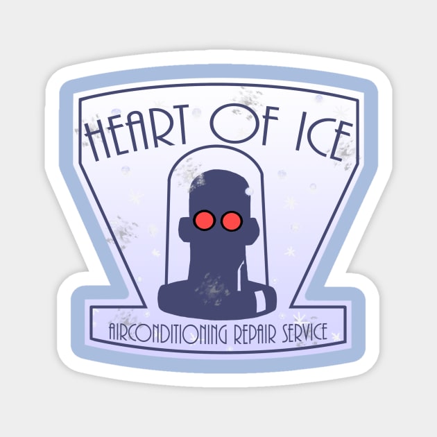 HEART OF ICE: AIRCONDITIONING REPAIR SERVICE Magnet by ryanofinterest