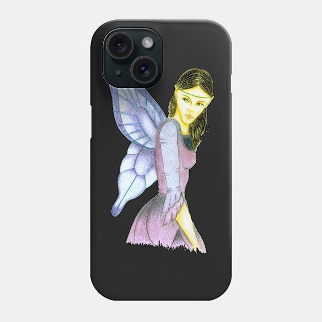 Fluttering Fairy- Bright Red Phone Case by EarthSoul