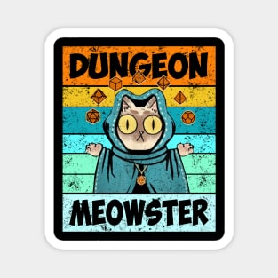 Dungeon Meowster Dragons and Cats Gifts for Men Women Kids Magnet