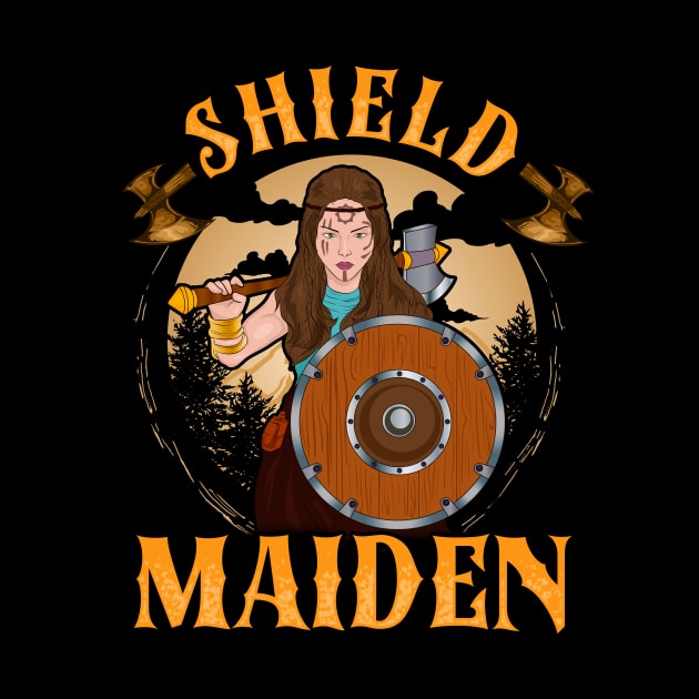 Shield Maiden Female Viking Warrior Norse Myth by theperfectpresents