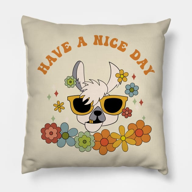 Have A Nice Day Pillow by Oiyo