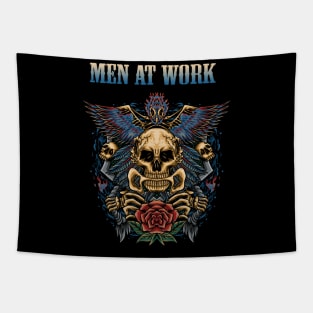 WORK AT THE MEN BAND Tapestry