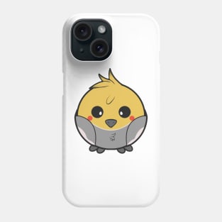 Meet the Fluffy and Charming Chubby Cockatiel: A Delightful Companion! Phone Case