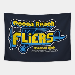 Defunct Cocoa Beach Fliers Baseball Team Tapestry