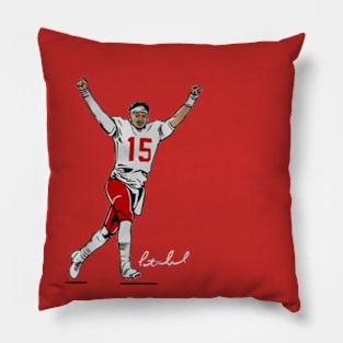 Patrick Mahomes Superstar Pose Pillow