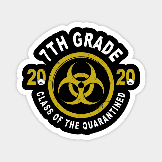 7th Grade 2020 Class Of The Quarantined Graduation Magnet by KiraT