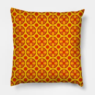 1970's style geometrical pattern Pillow