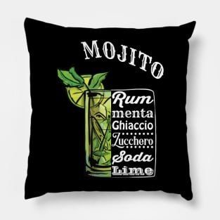 Mojito Cocktail Drink Run Menta Pillow