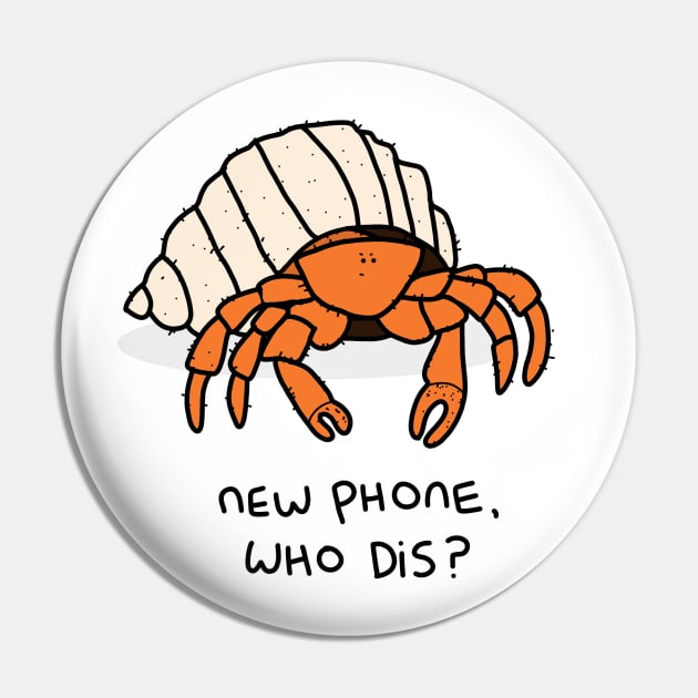 Grumpy Hermit Crab Pin by grumpyanimals