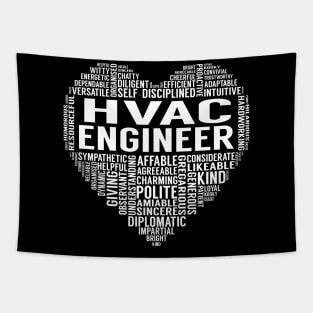 Hvac Engineer Heart Tapestry