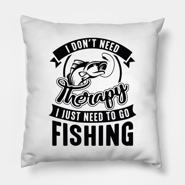 Therapy Fishing Pillow by AmazingVision