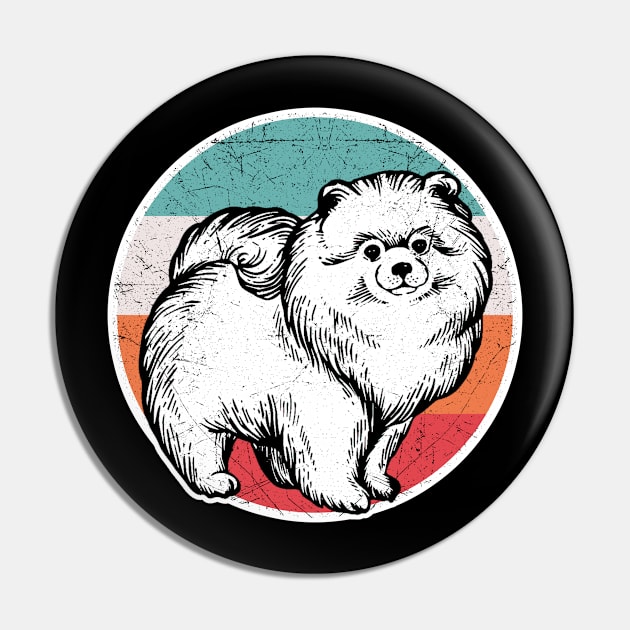 Vintage Retro Pomeranian Pin by aaltadel