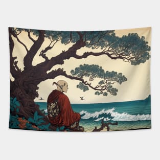 Japanese Vintage Retro Art Woodblock Tapestry