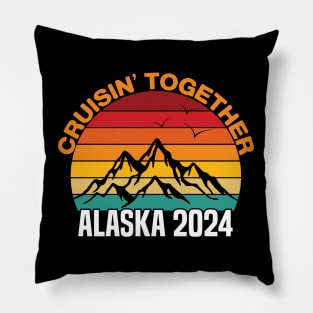 cruisin together alaska 2024 vacation trip Pillow