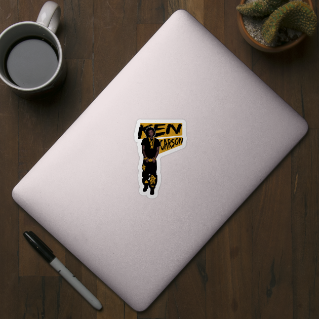 Vintage Rapper With Gold Typography - Ken Carson - Sticker | TeePublic