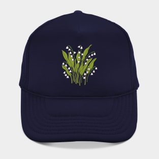 LILY OF THE VALLEY Floral Botanical in Spring Green - UnBlink Studio by Jackie Tahara Hat