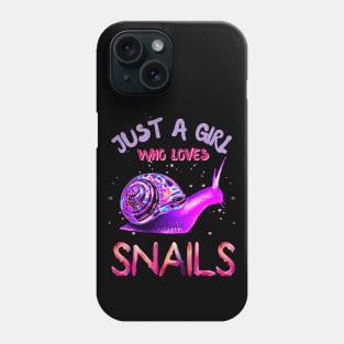 Just a girl who loves snails Phone Case