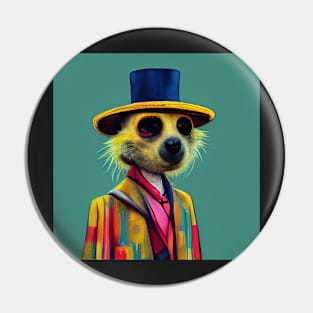 colourful meerkat 06 Pin