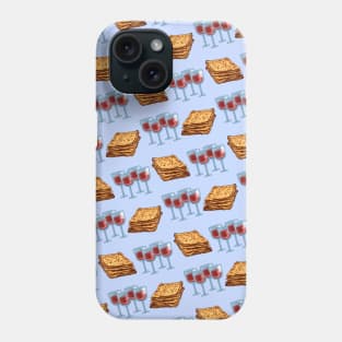 Passover Matzah and Wine Pattern Phone Case