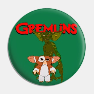 My Gremlin Scribble with Logo Pin