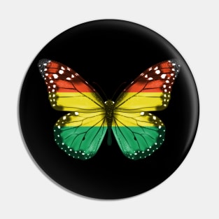 Bolivian Flag  Butterfly - Gift for Bolivian From Bolivia Pin