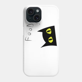 Food? asks the cat Phone Case