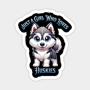 Siberian Husky Adoration Tee - For the Snowy Hearted Magnet