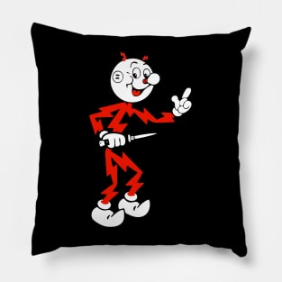 Remember Kids Electricity Will Kill You - Reddy Kilowatt Pillow