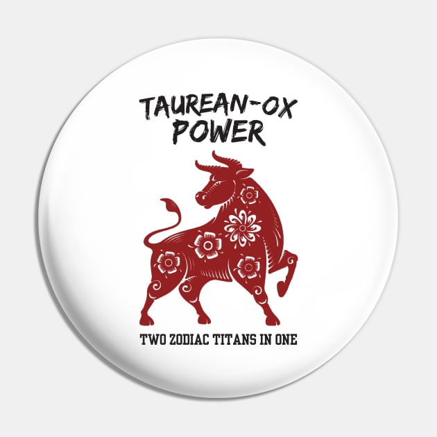 Funny Taurus Zodiac Sign - Taurean-Ox Power, Two Zodiac Titans in One Pin by LittleAna